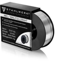 STAHLWERK MIG MAG Fil Fourré Premium Rouleau De Fil E71T-GS 1,0 Mm S100/D100 Rouleau 1 Kg