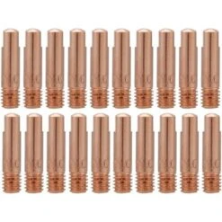 Déstockage Embouts De Contact De Soudage Embout De Contact En Cuivre De 20 Pièces Pour Les Consommables De Torche De Soudage 15AK MIG/MAG (0.8)