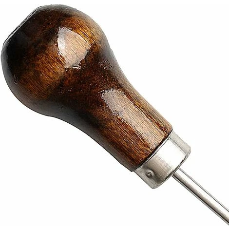 Déstockage Alènes Manche Bois, Poinçon Cuir Outil De Couture Avec Poignee Pour Travail Du Cuir (2 Pcs) 4 Déstockage Alènes Manche Bois, Poinçon Cuir Outil De Couture Avec Poignee Pour Travail Du Cuir (2 Pcs) – Image 4