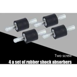 Déstockage 4pcs Supports D'Isolateur En Caoutchouc Supports D'Isolant Anti-vibration M3 8 X 8 En Caoutchouc Isolateur Anti-vibration Bobines Double Avec Vis -Outils Magie Soldes Boutique 69253506 3
