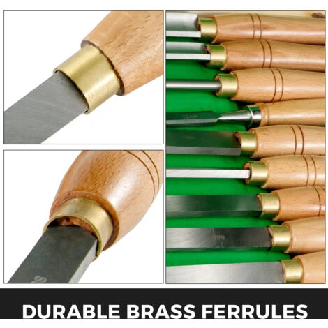 VEVOR Ensemble De Burin à Tour Tour à Bois à Table De Travail à Haute Vitesse 8pcs Pour Les Laboratoires 5 VEVOR Ensemble De Burin à Tour Tour à Bois à Table De Travail à Haute Vitesse 8pcs Pour Les Laboratoires – Image 5