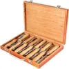 VEVOR Ensembles De Ciseaux A Bois 12pcs Ensemble De Burin A Bois Pour Proteger Les Ensembles De Ciseaux A Bois De Tout Dommage