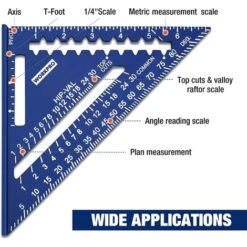 WORKPRO Equerre Menuisier 180 Mm Et Règle D'Angle De Combinaison 150mm, Equerre Combinée Avec Niveau à Bulle En Acier Inoxydable, Ensemble D'Outils D'Equerre Pour Bricolage, Outillage, Menuiserie -Outils Magie Soldes Boutique 71164619 5