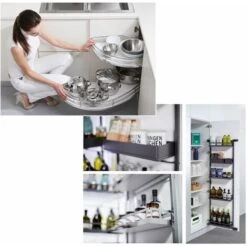 Tapis De Fond De Tiroir Antidérapant Rigide Non Adhésif En Caoutchouc Synthétique 481 X 474mm Protection Cuisine Meuble Frigo Polyvalent, Noir -Outils Magie Soldes Boutique 71250046 3