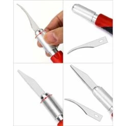 19 Pièces Scalpel De Découpe, Cutter De Précision, Pour Tailler, Modeler, Scrapbooking, Sculpture -Outils Magie Soldes Boutique 71339611 4