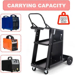 Chariot De Soudage Mobile 3 Étages (Charge De 90 Kg) Chariot à Outils De Soudage Avec Chaines -Outils Magie Soldes Boutique 71554554 4