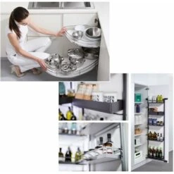 Tapis De Fond De Tiroir Antidérapant Rigide Non Adhésif En Caoutchouc Synthétique 422 X 474mm Protection Cuisine Meuble Frigo Polyvalent, Noir -Outils Magie Soldes Boutique 73145722 3