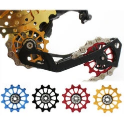 Universal Bicycle 12T Positive Negative Dent Wheel Rear Derailleur Ceramics Bearing 7 Universal Bicycle 12T Positive Negative Dent Wheel Rear Derailleur Ceramics Bearing -Outils Magie Soldes Boutique 75332713 3