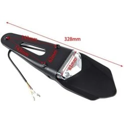 Moto Adaptée Aux Garde-boue Arrière Modifiés Tout-terrain Avec Garde-boue à LED Feux Arrière Universels - 1 Paquet, Couvercle Rouge BF -Outils Magie Soldes Boutique 76162317 3