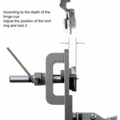 35 Mm Peratrice, Gabarit De Perçage Charniere, 35 Mm Guide De Age Trou Charnière Trouver Un Jig Outil, Pour Porte Armoires De Bricolage Menuiserie, 35 Mm Gabarit De Trou Charniere JUNJUN -Outils Magie Soldes Boutique 77496871 5