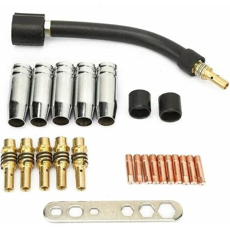 24 Pcs 0.8 Contact Contact MIG Soudage Contact Soudeur Kit De Consommables De Soudage Compatible Pour Binzel 15AK Pistolet De Torche De Soudage 1 24 Pcs 0.8 Contact Contact MIG Soudage Contact Soudeur Kit De Consommables De Soudage Compatible Pour Binzel 15AK Pistolet De Torche De Soudage