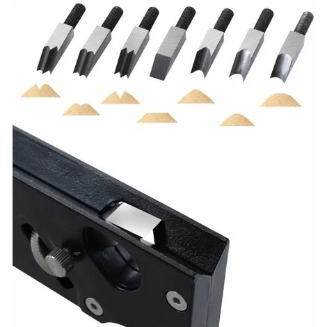 Rabot à Chanfreiner Professionnel Pour Le Travail Du Bois Avec 7 Types De Têtes De Coupe Raboteuse à Main à Profondeur Réglable Raboteuse à 45 Degrés 2 Rabot à Chanfreiner Professionnel Pour Le Travail Du Bois Avec 7 Types De Têtes De Coupe Raboteuse à Main à Profondeur Réglable Raboteuse à 45 Degrés – Image 2