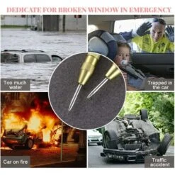 2 Pièces Poinçon De Centrage Automatique, Pointeau Central Automatique, Pointeau Automatique, Pointeau Automatique à Frapper Acier, Impact Réglable - Doré, Argenté, -Outils Magie Soldes Boutique 79652678 5