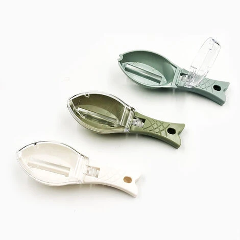 Grille Portative à Racloir En Plastique à L'échelle Du Poisson Pour Le Décapage Rapide, Avec Boîte De Rangement Pour Le Nettoyage De L'artisanat De Cuisine Domestique 1pcs (blanc) 2 Grille Portative à Racloir En Plastique à L'échelle Du Poisson Pour Le Décapage Rapide, Avec Boîte De Rangement Pour Le Nettoyage De L'artisanat De Cuisine Domestique 1pcs (blanc) – Image 2