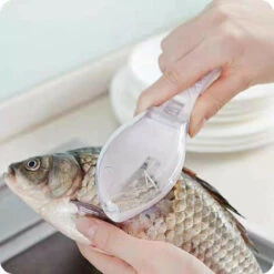 Grille Portative à Racloir En Plastique à L'échelle Du Poisson Pour Le Décapage Rapide, Avec Boîte De Rangement Pour Le Nettoyage De L'artisanat De Cuisine Domestique 1pcs (blanc) 7 Grille Portative à Racloir En Plastique à L'échelle Du Poisson Pour Le Décapage Rapide, Avec Boîte De Rangement Pour Le Nettoyage De L'artisanat De Cuisine Domestique 1pcs (blanc) -Outils Magie Soldes Boutique 79839521 3