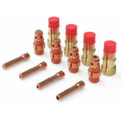 68 Pièces Kit D'accessoires De Soudage Tig Bécher En Verre Résistant à La Chaleur Ensemble De Lentilles à Gaz Trapues Pour WP-17/18/26 -Outils Magie Soldes Boutique 79841306 4