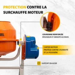 DENZEL - Bétonnière 125 L - 550 W