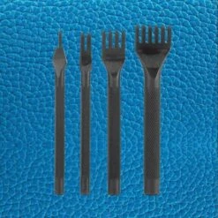 Lot De 4 Outils De Couture Pour Poinçons En Cuir Artisanat En Cuir Griffes Poinçon Outils De Couture (1 + 2 + 4 + 6 Dents) -Outils Magie Soldes Boutique 80393359 4