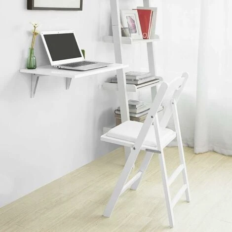 Table Murale Rabattable En Bois Table De Cuisine Table Enfant L60×P40cm –Blanc FWT21-W SoBuy® 2 Table Murale Rabattable En Bois Table De Cuisine Table Enfant L60×P40cm –Blanc FWT21-W SoBuy® – Image 2