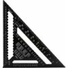 Promotion Équerre Triangle Metrique Professionnel, 30cm/300mm Équerre De Charpentier Haute Précision, Règle D'angle Menuiserie En Alliage D'aluminium Outil De Mesure Bois Speed Square Noir