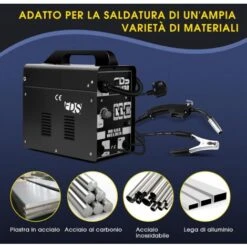 RELAX4LIFE Poste à Souder MIG 130 à Fil Sans Gaz, Puissance Réglable En 4 Positions, Livré Avec Bobine De Fil, Masque De Protection, Compact à 36x18x35CM (Noir) -Outils Magie Soldes Boutique 81851260 3