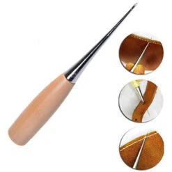 Aiguilles À Coudre À Main Des Aiguilles À Coudre Des Aiguilles En Métal Awl Avec Poignée Bois Tourrage Du Bois Scratching Craft Awl Pin Punching Hole -Outils Magie Soldes Boutique 83680000 5