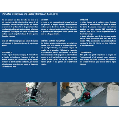 Imer - Règle Vibrante Monophasé 1.5 M 3 Imer - Règle Vibrante Monophasé 1.5 M – Image 3