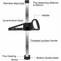 Coupe-plaque De Gypse Portable Manuel De Haute Précision Avec Double Lame Et 4 Roulements Plages De Coupe 20-500 Mm (Orange) -Outils Magie Soldes Boutique 85351777 4