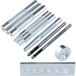 11PCS Lot De Rivet Maroquinerie Artisanat Avec Base Universel Pour Bouton De Rivet/DIY/Artisanat/Bricolage/Poinçon