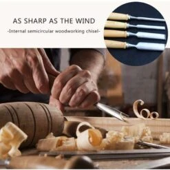 4 Pièces Art Artiste Charpentier Gravure Sur Bois Sculpture Sur Bois Gouge Travail Du Bois Sculpture Ciseau Bois Sculpter Puce Menuiserie Mortaise Artisanat -Outils Magie Soldes Boutique 88730868 5