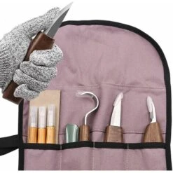 10pcs Outils Sculpture Sur Bois, Kit Sculpture Bois Avec 3 Ciseaux à Bois, 3 Couteau Sculpture Bois, Set Couteau à Tailler, Professionnel Outils Sculpture Bois Pour Débutant Graveur Artiste Amateur,