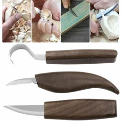 10pcs Outils Sculpture Sur Bois, Kit Sculpture Bois Avec 3 Ciseaux à Bois, 3 Couteau Sculpture Bois, Set Couteau à Tailler, Professionnel Outils Sculpture Bois Pour Débutant Graveur Artiste Amateur, -Outils Magie Soldes Boutique 90520066 5