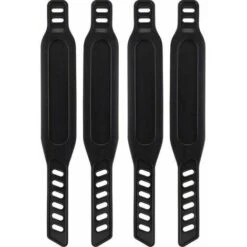 Sangles De Pédales Pour Vélos D'Appartement Sangles De Pédales En Caoutchouc Faciles à Ajuster Sangles De Pédales Universelles Pour Vélos D'Appartement Ou Vélos De Fitness 2 Paires Noir