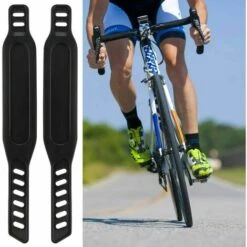 Sangles De Pédales Pour Vélos D'Appartement Sangles De Pédales En Caoutchouc Faciles à Ajuster Sangles De Pédales Universelles Pour Vélos D'Appartement Ou Vélos De Fitness 2 Paires Noir -Outils Magie Soldes Boutique 90617819 5