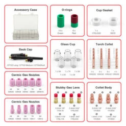 68Pcs Tig Soudage Accessoires Tasseurs Resistants De La Chaussis A La Chaleur Gaz Superieur Des Gazes Gaze Set Pour Le Wp-17/18/26, 68Pcs 7 68Pcs Tig Soudage Accessoires Tasseurs Resistants De La Chaussis A La Chaleur Gaz Superieur Des Gazes Gaze Set Pour Le Wp-17/18/26, 68Pcs -Outils Magie Soldes Boutique 91594219 3