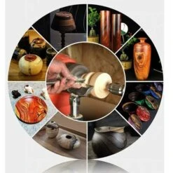 Outils De Tour À Bois En Carbure, Outils De Tournage Sur Bois Ensemble D'Outils De Tournage Pour Tour À Bois, Avec Insert Rond/Carré/Diamant Et Poignée Interchangeable En Alliage D'Aluminium, Boîte En -Outils Magie Soldes Boutique 91786762 4