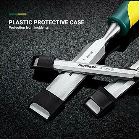 METAKOO Ensemble De Ciseaux à Bois 4 Pièces, 6/12/18/25mm, Coffret Ciseaux à Bois, MWC01 2 METAKOO Ensemble De Ciseaux à Bois 4 Pièces, 6/12/18/25mm, Coffret Ciseaux à Bois, MWC01 – Image 2