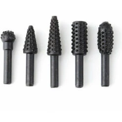 BF Lime Rotative Pour Le Travail Du Bois Tête De Ponçage Rotative électrique Lime à Bois Couteau à Sculpter Plateau à Thé Tête De Ponçage Pour La Sculpture Des Racines-Noir, 5pcs -Outils Magie Soldes Boutique 95287726 5