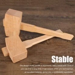 Maillet De Menuisier En Bois Marteau PoignéE Outil Menuiserie à Hêtre Frappe Inclinée Pour Bricolage Travail Du 245 Mm - MODOU -Outils Magie Soldes Boutique 95442697 5