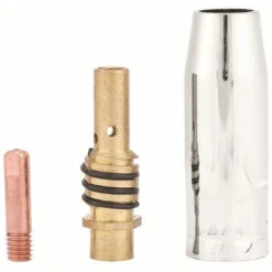 12pcs Poste A Souder Mig Sans Gaz Embouts De Contact De Buse De Soudage 15AK MIG/MAG Support De Connecteur De Gaz 1.0 Mm, Buse Gas Conique, Support Tube De Contact, Consommables De Chalumeau -Outils Magie Soldes Boutique 96008765 3