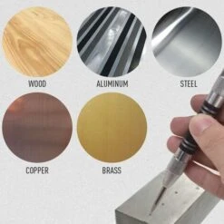 Lot De 2 Poinçons Centraux Automatiques à Ressort De 12,7 Cm, Tension Réglable, Avec 2 Embouts De Rechange -Outils Magie Soldes Boutique 96363862 4