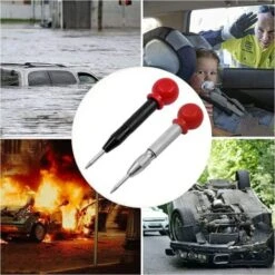 Pointeau Automatique Impact 2 Pcs Triomphe Perforateur Central à Ressort Outil De Poinçon De Marquage Pointeau Automatique Impact Réglable Avec Outil De Poinçon Central Poinçonnage Pour Bois, Métal, P -Outils Magie Soldes Boutique 96715512 4