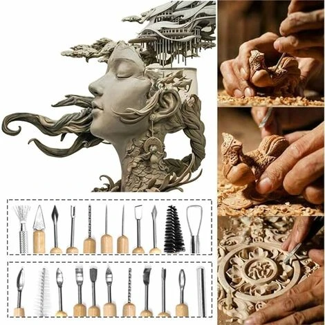 Gasea 11PCS Sculpture D'argile Set Outils De Poterie Sculpture Sur Cire Outil De Moulage Pour Poterie Céramique Argile 2 Gasea 11PCS Sculpture D'argile Set Outils De Poterie Sculpture Sur Cire Outil De Moulage Pour Poterie Céramique Argile – Image 2