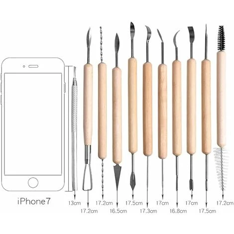 Gasea 11PCS Sculpture D'argile Set Outils De Poterie Sculpture Sur Cire Outil De Moulage Pour Poterie Céramique Argile 5 Gasea 11PCS Sculpture D'argile Set Outils De Poterie Sculpture Sur Cire Outil De Moulage Pour Poterie Céramique Argile – Image 5