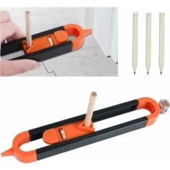 Jauge De Contour Avec Serrure, Outil De Profil Règle De Mesure Du Travail Du Bois Outils De Jauge De Duplicateur De Contour Irrégulier