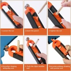 Jauge De Contour Avec Serrure, Outil De Profil Règle De Mesure Du Travail Du Bois Outils De Jauge De Duplicateur De Contour Irrégulier -Outils Magie Soldes Boutique 98598015 4