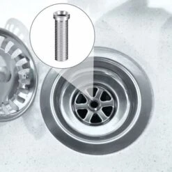 1 Vis De Panier D'Évier 70 Mm Vis De Bonde En Acier Inoxydable Accessoires De Fixation Vis De Boulon D'Évier Vis De Bouchon De Crépine De Panier D'Évier Pour Cuisine Lavabo -Outils Magie Soldes Boutique 99373989 4